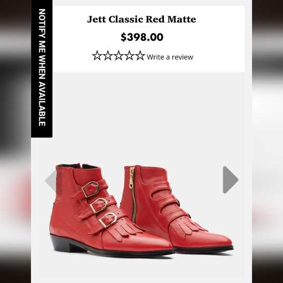 Modern Vice Red Leather boot - Picture 7 of 8